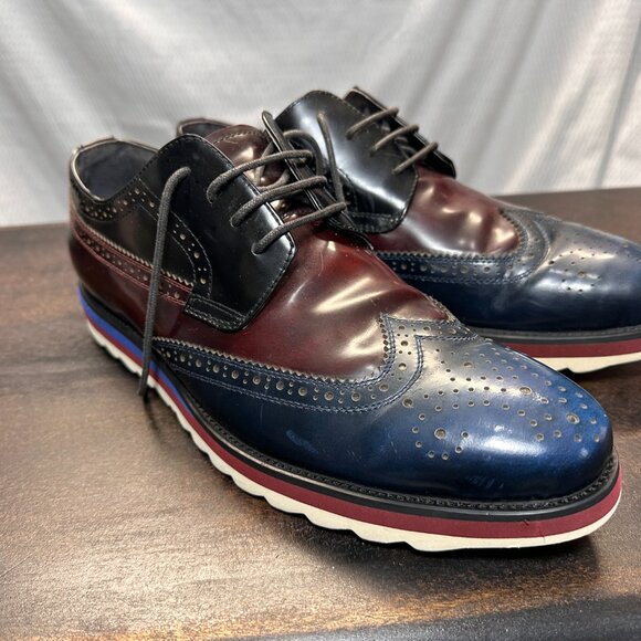 EDENTI Men\'s Multi-Color UK Brogue Shoes Chunky Sole Longwing Brogue main image 5